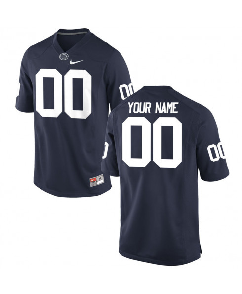 NCAA Nike Men's Penn State Nittany Lions Custom #00 College Football Authentic Navy Stitched Jersey SLA1698WI